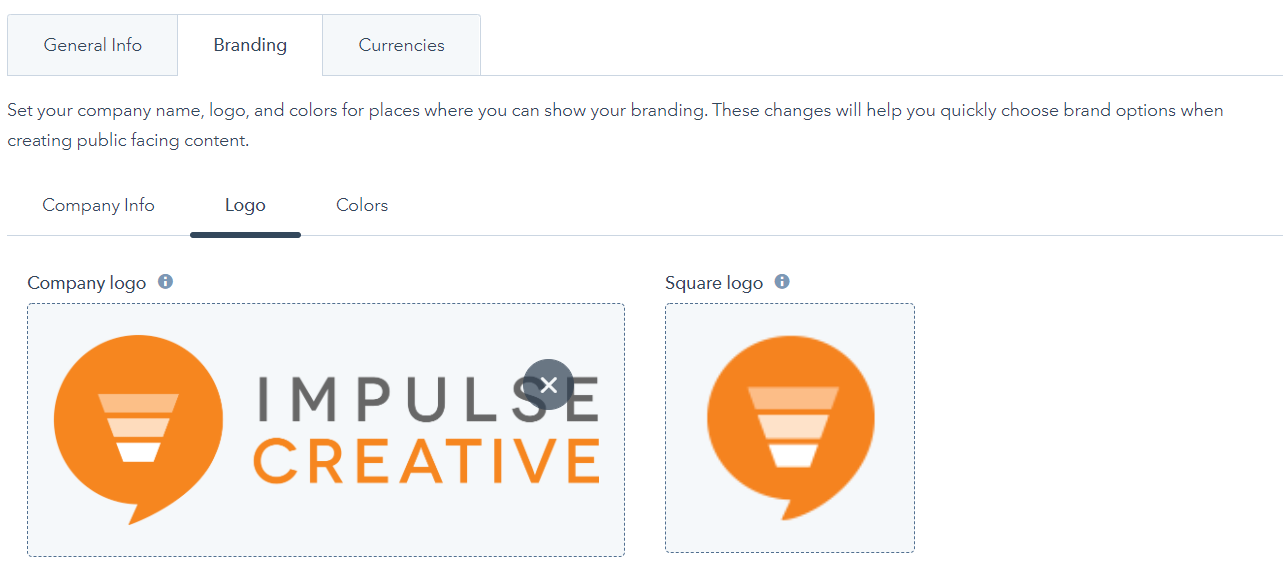 Branding Screenshot