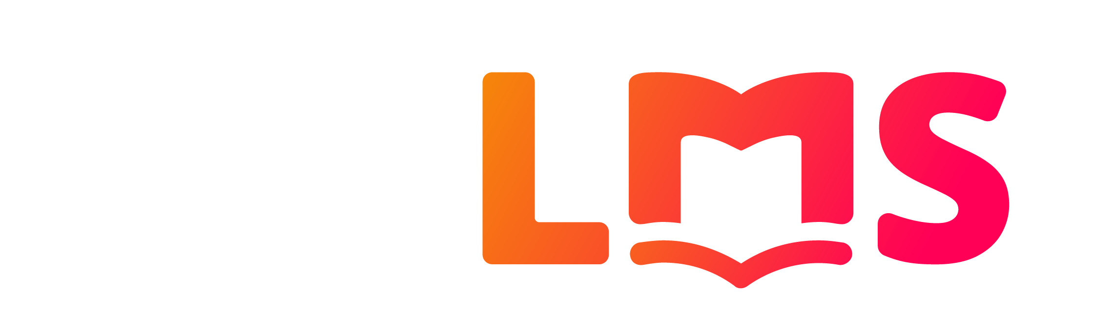 hubLMS logo reverse with tag